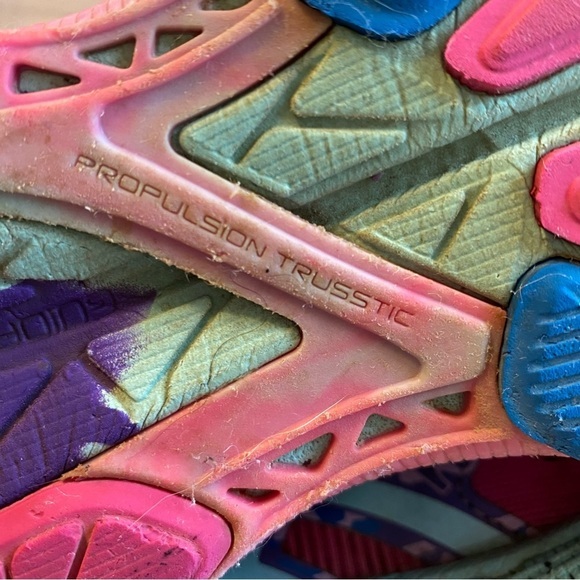 ASICS Shoes Women’s‎ Size 7 Lace Up Sneakers Mixed Colors - Picture 6 of 10